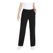 Chiara Broek Zwart Straight Fit MAC , Black , Dames