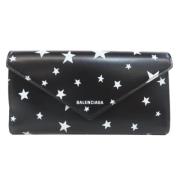 Pre-owned Leather wallets Balenciaga Vintage , Black , Dames