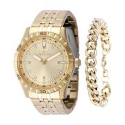 Gouden Wijzerplaat Quartz Horloge Special Collectie Invicta Watches , ...