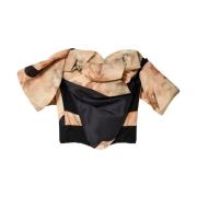 Korsetstijl Beige Sweetheart Neck Top Vivienne Westwood , Multicolor ,...