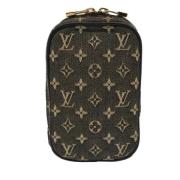 Pre-owned Canvas clutches Louis Vuitton Vintage , Gray , Unisex