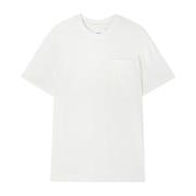 Zak Optisch Wit T-Shirt Jil Sander , White , Heren