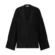 Oversized Vest met Wol Patrizia Pepe , Black , Dames