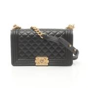 Pre-owned Leather crossbody-bags Chanel Vintage , Black , Dames