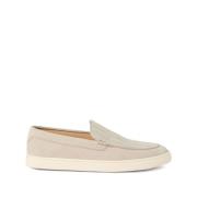 Beige Platte Schoenen Elegant Stijl Brunello Cucinelli , Beige , Heren