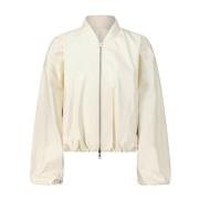 Omkeerbare Blouson met Leer Arma , Beige , Dames