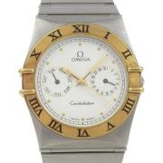 Pre-owned Stainless Steel watches Omega Vintage , White , Heren