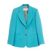 Blauwe buitenkleding jas Elegante stijl Valentino Garavani , Blue , Da...