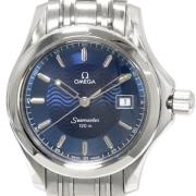 Pre-owned Stainless Steel watches Omega Vintage , Blue , Dames