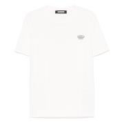 Jersey T-shirt met print op voor- en achterkant Barrow , White , Heren