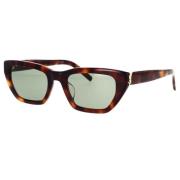 Monogram Cat-Eye Zonnebril Saint Laurent , Brown , Unisex