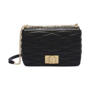 Zwarte Schakel-schouderzak met Overslag Top Furla , Black , Dames