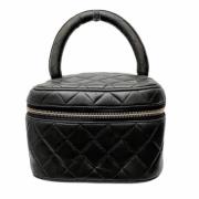 Pre-owned Leather chanel-bags Chanel Vintage , Black , Dames