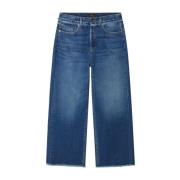 Donkerblauwe Klassieke Jeans Alanui , Blue , Dames