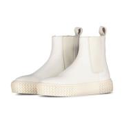 Stijlvolle Platform Chelsea Laarzen Copenhagen Shoes , White , Dames