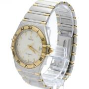 Pre-owned Yellow Gold watches Omega Vintage , White , Heren