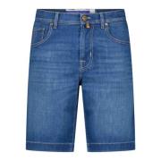 Slim-Fit Denim Shorts Made in Italy Jacob Cohën , Blue , Heren