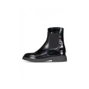 Originele Chelsea Boots van hoogwaardig lakleer AGL , Black , Dames