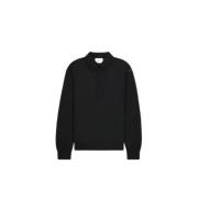 Minimalistische Polo van Wolmix in Zwart Nn07 , Black , Heren