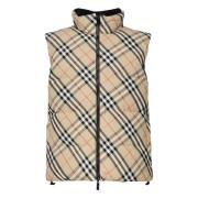 Vintage Check Beige Rits Jas Burberry , Beige , Heren