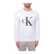 Stijlvol Fleece Sweatshirt Calvin Klein , White , Heren