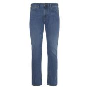 Stijlvolle 5-Pocket Broek Emporio Armani , Blue , Heren