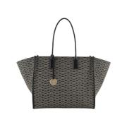 Monogram Tote Tas Emporio Armani , Black , Dames