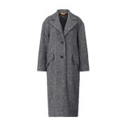 Klassieke wollen jas Hugo Boss , Gray , Dames