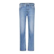 High-Waist Straight Leg Jeans 5-Pocket-Stijl Replay , Blue , Dames