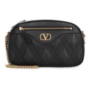 Quiltie 67 Schoudertas in Nappa Valentino , Black , Dames