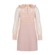 Elegante Roze & Paarse Jurk Valentino , Pink , Dames