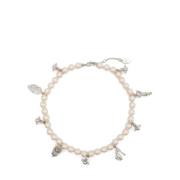 Platina Creamrose Parelketting Vivienne Westwood , Gray , Dames