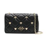 Zwarte Schoudertas Stijlvol en veelzijdig Love Moschino , Black , Dame...