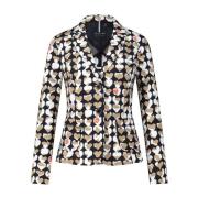 Blazer met Hartpatroon Marc Cain , Multicolor , Dames