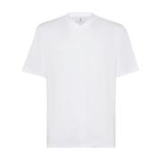 Witte T-shirts en Polos Brunello Cucinelli , White , Heren