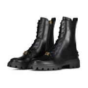 Veterschoenen met logo-detail Tod's , Black , Dames