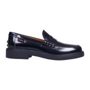 Zwarte Loafer Mocassin met Zichtbare Stiksels Tod's , Black , Dames