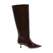 Bruine Krokodileffect Enkellaarzen Stuart Weitzman , Brown , Dames