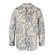 Katoenen Foliage Print Overhemd Etro , Multicolor , Heren