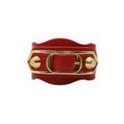 Pre-owned Leather bracelets Balenciaga Vintage , Red , Dames