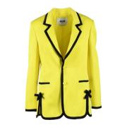 Viscose Jas Msgm , Yellow , Dames