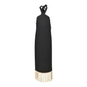 Zwarte Jurk Collectie Taller Marmo , Black , Dames