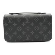 Pre-owned Canvas wallets Louis Vuitton Vintage , Black , Dames