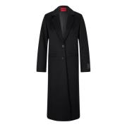 Coats Hugo Boss , Black , Dames