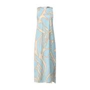 Satin Jurk met Patroon Ana Alcazar , Blue , Dames