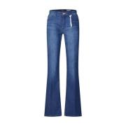 Flared Jeans met comfortabele pasvorm Raffaello Rossi , Blue , Dames