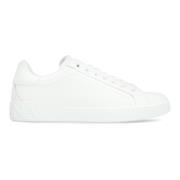 Leren lage sneakers, ronde neus Dolce & Gabbana , White , Heren