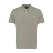 Biologisch katoenen poloshirt in khaki A.p.c. , Green , Heren