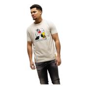 Beige Jersey T-shirt voor heren Iceberg , Beige , Heren