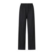 Geplooide Broek Uma Samsøe Samsøe , Black , Dames